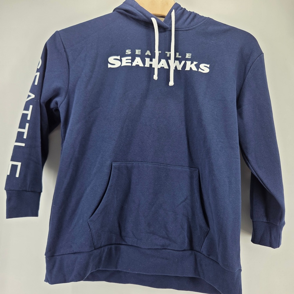 G-III 4Her Seattle Seahawks Hoodie Womens XXL Navy Blue NFL Fan Gear Pullover